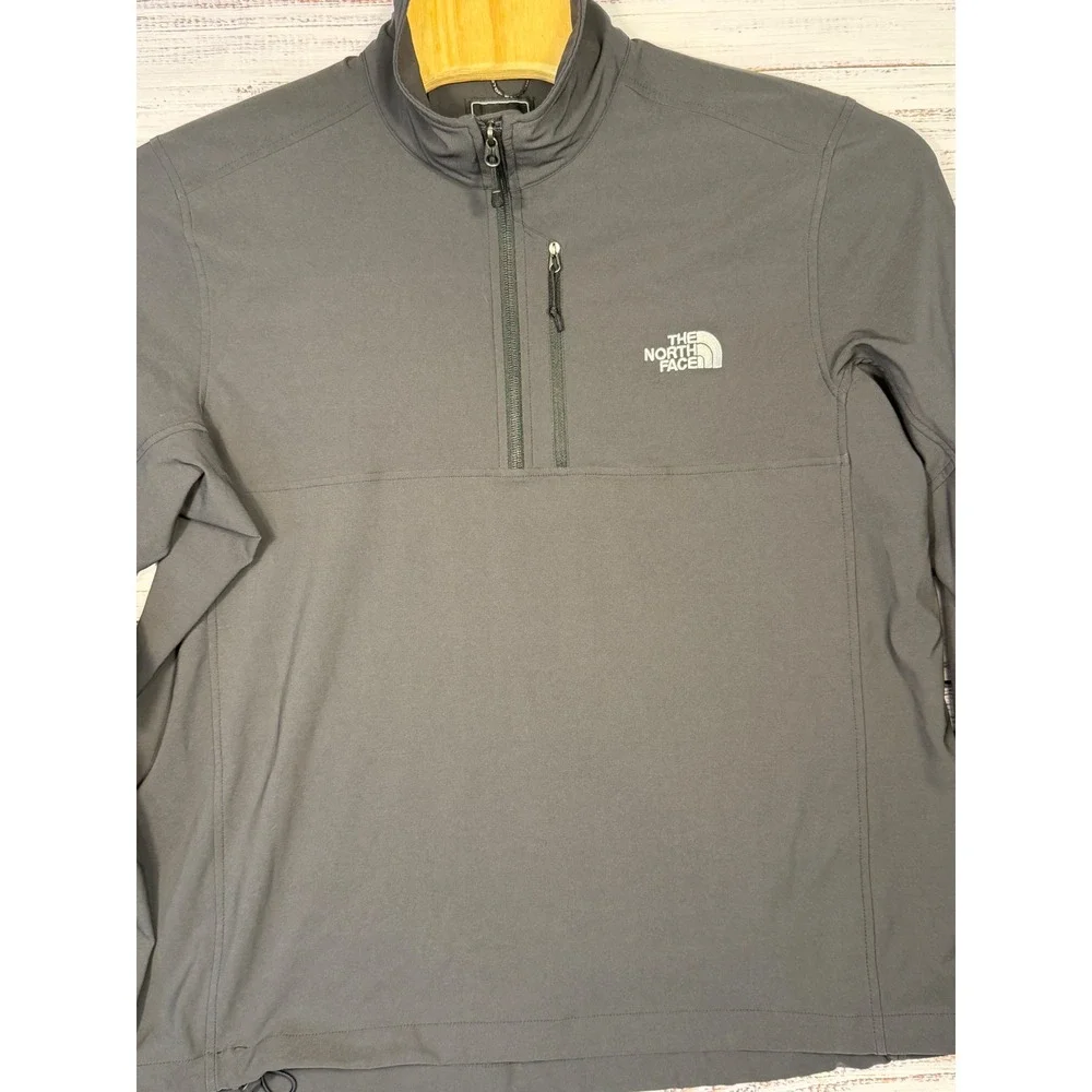 The North Face Apex 1/2 Zip Pullover Mens XL Black Softshell Jacket Gorpcore